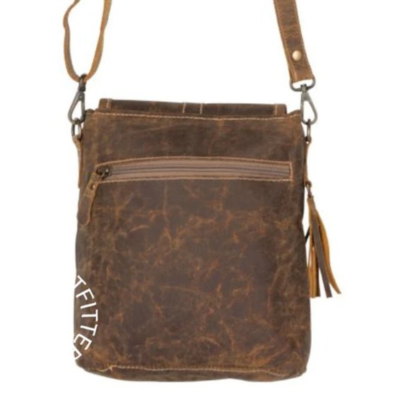 Rustic Leather Purse by Myra Bag - Picture 3 of 5